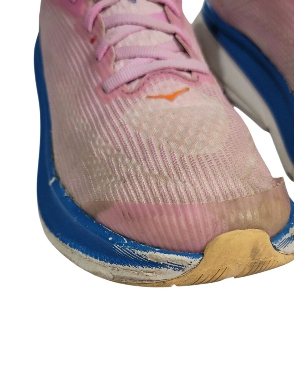 Hoka One One Clifton 9 Youth Running Shoes Pink/Blue Size 5Y EU38 Breathable Mes - Picture 6 of 12